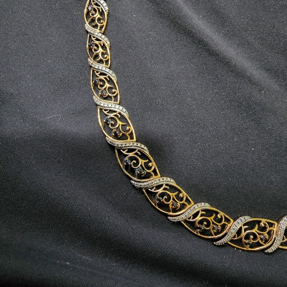 18k on SS necklace - Picture 2 of 3